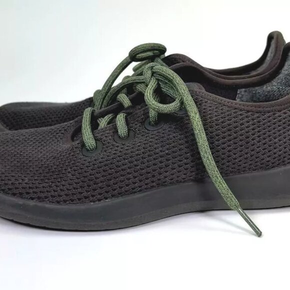 Allbirds Womens Tr Wool Running Shoes Black Green 0119 RM1 Low Top Lace Up 9 M - Picture 7 of 9